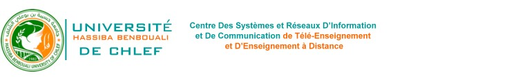 Plateforme Pédagogique - Université Hassiba Ben Bouali de Chlef - Algérie